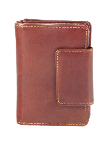 Greenland Nature Rubin Geldbörse Leder 10 cm Handyfach braun