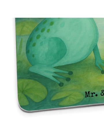 Mr. & Mrs. Panda Tassenuntersetzer Frosch Liebe Design mit Spruch in Weiß
