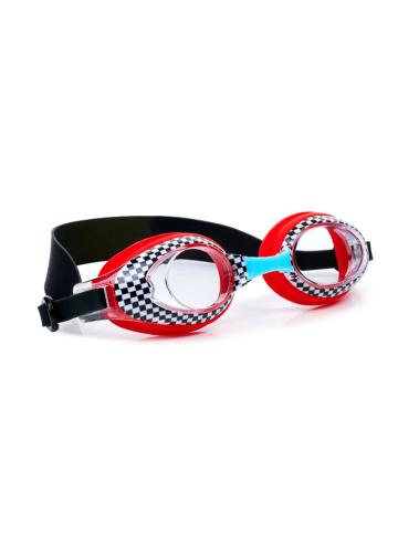 Aqua2ude Schwimmbrille für Kinder Roter Rennwagen in Rot und Schwarz