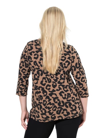 Ulla Popken Shirt in helles nougat