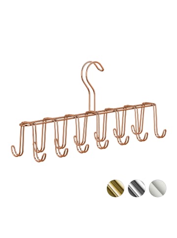 relaxdays 3x Gürtelhalter in Kupfer