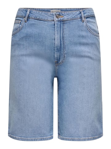 ONLY Carmakoma Jeans-Shorts in Light Blue Denim