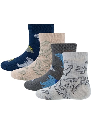 ewers 4er-Set Socken 4er Pack Dinos in bunt
