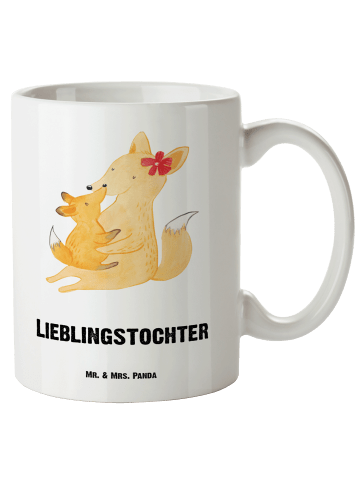 Mr. & Mrs. Panda Tasse Fuchs Mama mit Spruch in Weiß