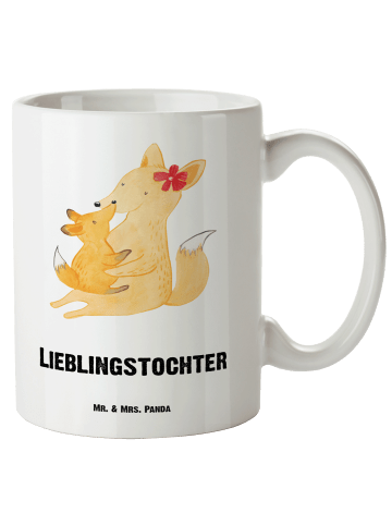 Mr. & Mrs. Panda XL Tasse Fuchs Mama mit Spruch in Weiß