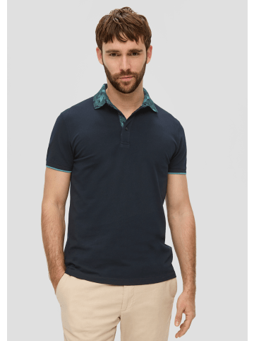 s.Oliver Polo-Shirt kurzarm in Blau