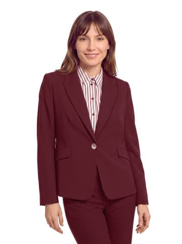 BETTY & CO Kurzblazer mit Taschen in Fall Burgundy