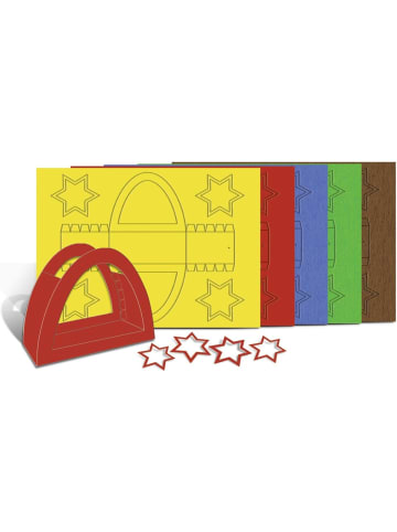 Buntpapierfabrik Ludwig Bähr Laternenpackung Rundbogen 5 Farben sortiert