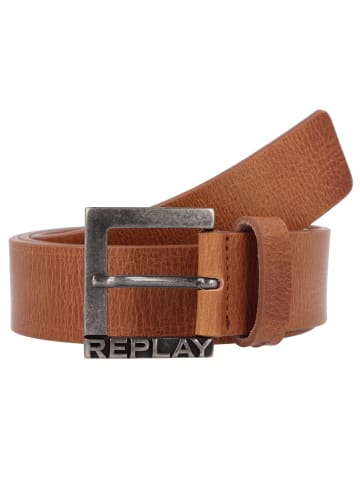 Replay Gürtel Leder in cognac