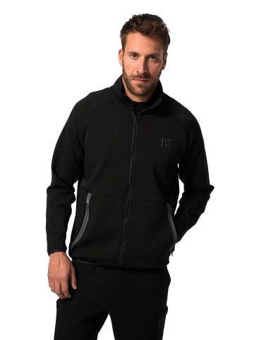 JP1880 Sweatjacke in schwarz