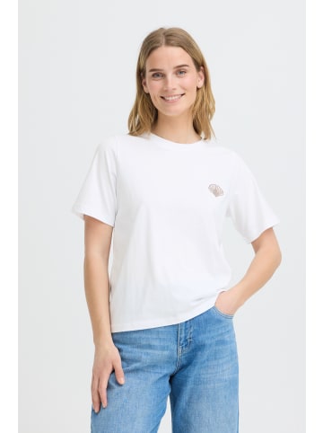 Pulz Kurzarm-Bluse PZCORAL Regular fit in Bright White