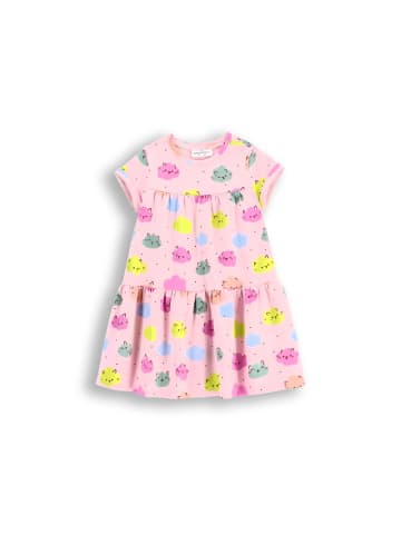 Coccodrillo Kleid mit kurzen Ärmeln in bunt