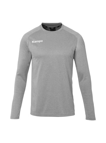 Kempa Langarmshirt Performance in dark grau melange