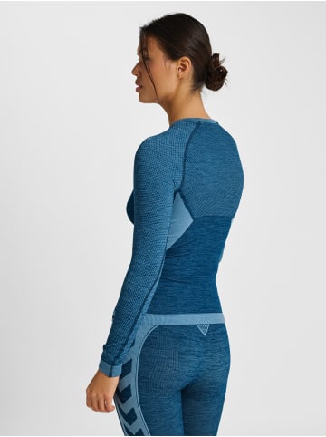 Hummel T-Shirt Hmlclea Multisport Damen in NAVY PEONY/FADED DENIM