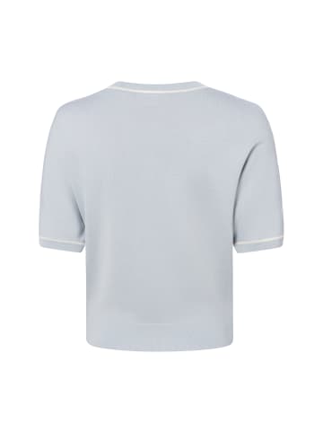 comma Strickshirt in hellblau grau - 0001