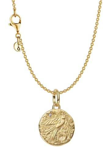 Pandora Damen-Schmuckset Kette mit Anhänger Schwalbe Goldfarben
