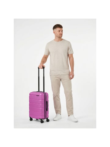 Franky Munich 4.0 4 Rollen Kabinentrolley S 53 cm mit Dehnfalte in pink dull