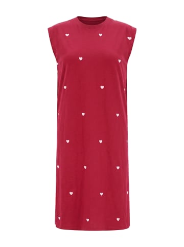 Studio Untold Jerseykleid in dunkelrot