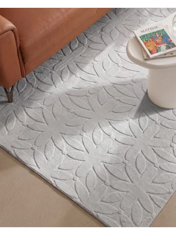 Beliani Kurzflor HOOD in Grau - (W) 160 x (L) 230 cm