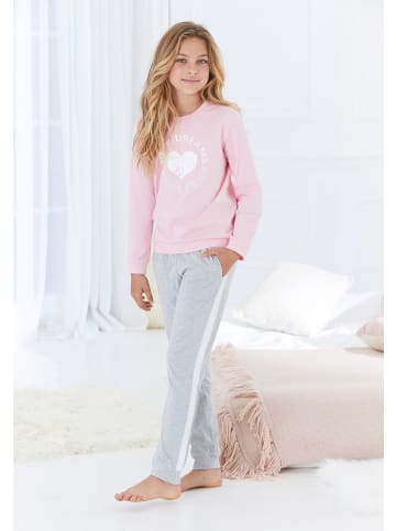 Buffalo Pyjama in rosa-grau-meliert