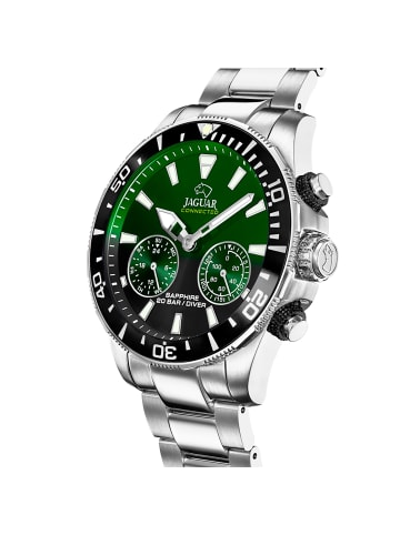 Jaguar Multifunktion-Armbanduhr Jaguar Connected silber extra groß (ca. 45,7mm)