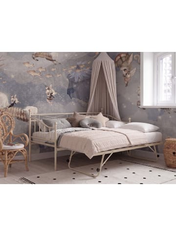 Beliani Tagesbett LOUANNEC in Beige - (W) 99 x (H) 96 x (L) 215 cm