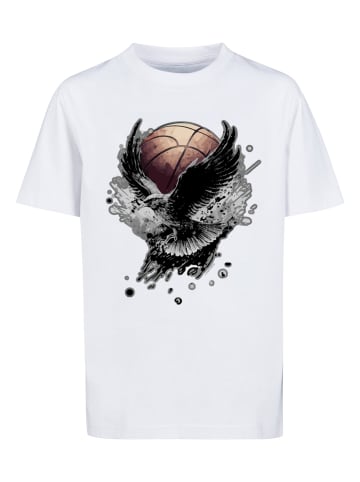 F4NT4STIC T-Shirt Basketball Adler in weiß