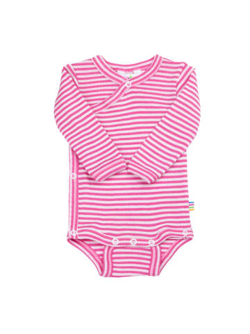 Joha Wickelbody langarm Merinowolle/Seide in pink