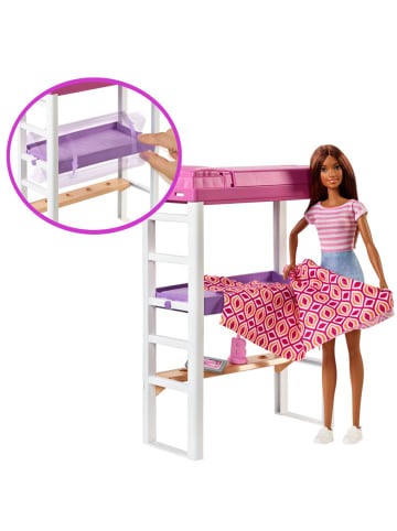 Barbie Etagen-Bett Schreibtisch | Barbie | Mattel Möbel Spiel-Set mit Puppe