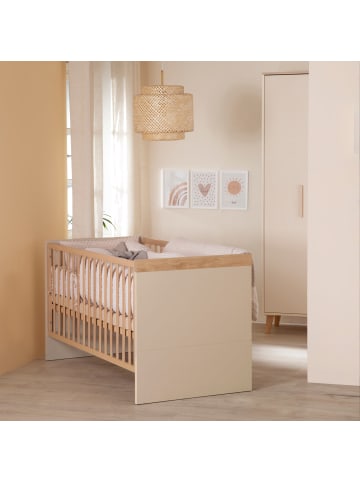 roba roba Mitwachsendes Gitterbett Jil 70x140 cm - umbaubar zum Juniorbett