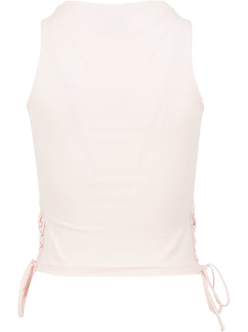 Urban Classics Urban Classics Damen Ladies Lace Up Cropped Top in pink