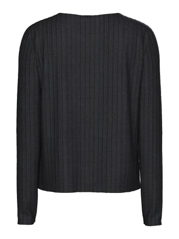 Pieces Langarmbluse in Black