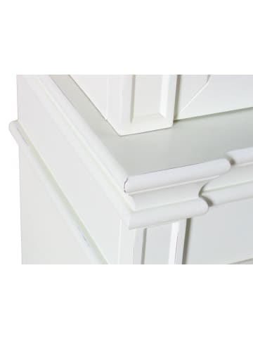 ebuy24 Vitrinenschrank Amaretta Weiß 45 x 186 cm