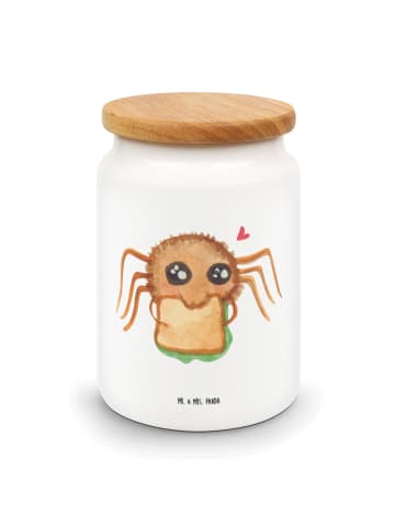 Mr. & Mrs. Panda Vorratsglas Spinne Agathe Sandwich ohne Spruch in Weiß