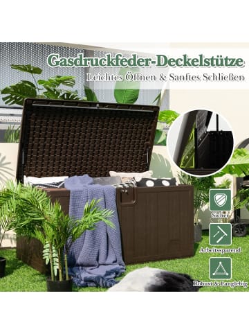 COSTWAY Gartenbox 492 L in Braun