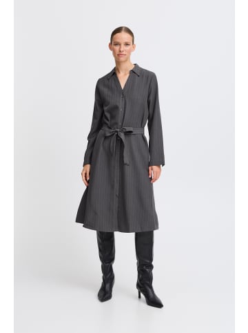 b. young Kleid BYMMIDDE Regular fit in Dark Grey Mel. Pinstripe Mix