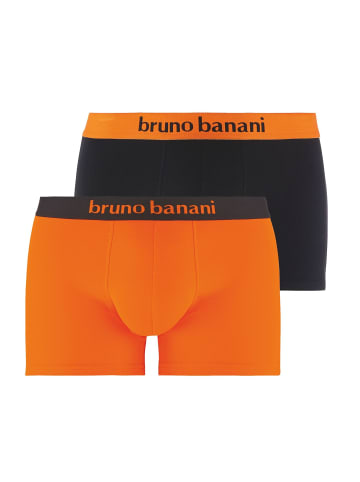 Bruno Banani Retro Short / Pant Flowing in Orange / Schwarz