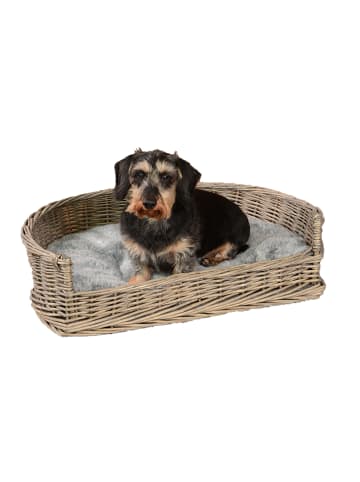 UNUS Haustierkorb mit Kissen in Grau