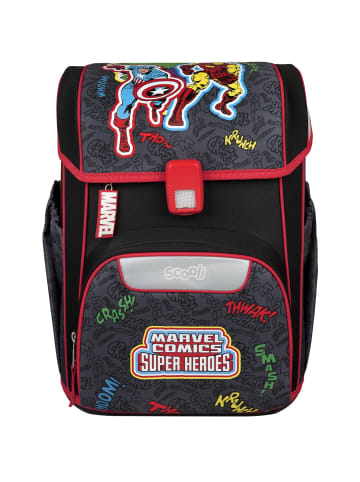 SCOOLI EasyStart Schulranzen Set 5-tlg. Avengers in schwarz