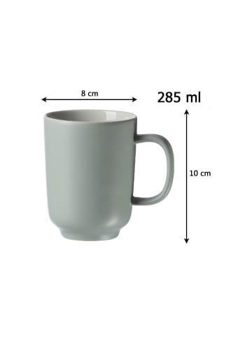 Ritzenhoff & Breker 6er Set Kaffeebecher Jasper 285 ml in mint