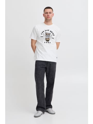 BLEND Rundhalsshirt in weiß