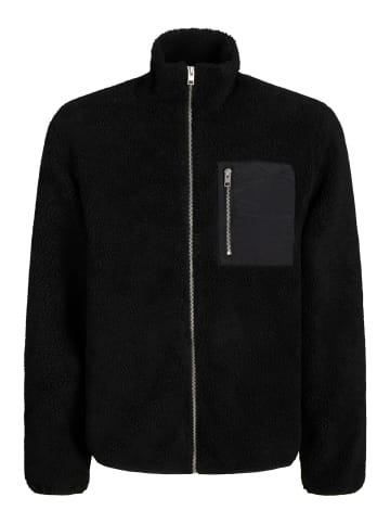Jack & Jones Teddyfell Jacke in Black