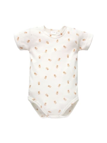 Pinokio Kurzarmbody Teddybär in weiss