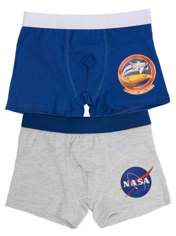 Nasa 2er Pack NASA Boxershorts in blau/grau