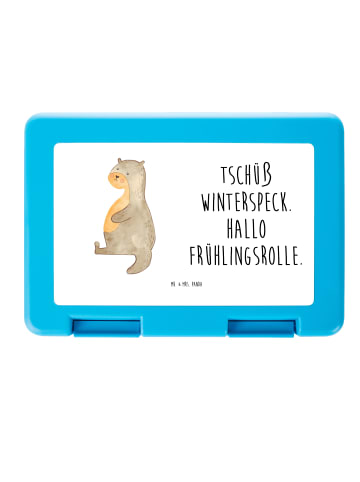 Mr. & Mrs. Panda Aufbewahrungsbox Otter Bauch mit Spruch in Weiß