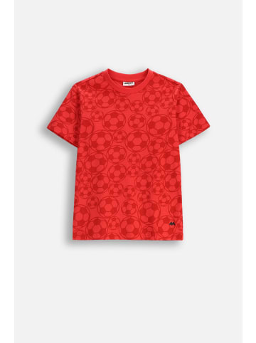 MOKIDA Baumwoll-T-Shirt mit kurzen Ärmeln in rot