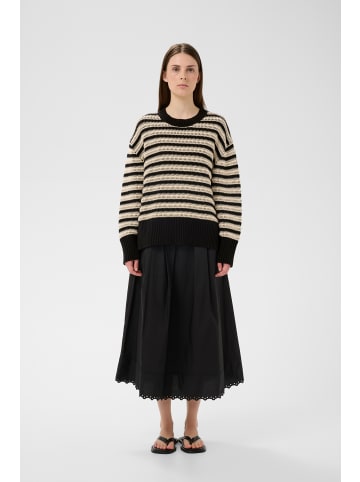 InWear Langarm MOSKAIW Baggy fit in BLACK/ WHISPER WHITE