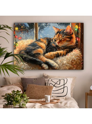 MuchoWow Leinwand Bilder Bernsteinfarben