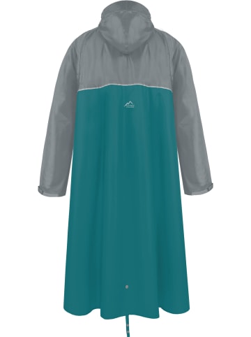 Normani Outdoor Sports Regenponcho Quibdó in Grau/Petrol