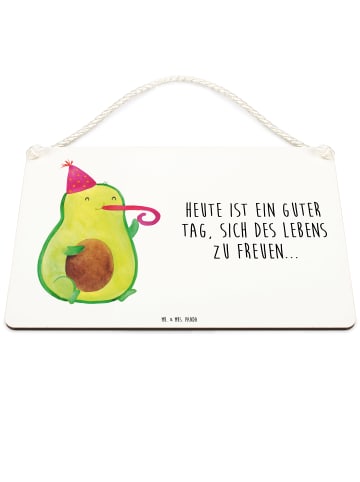 Mr. & Mrs. Panda Deko Schild Avocado Feier mit Spruch in Weiß